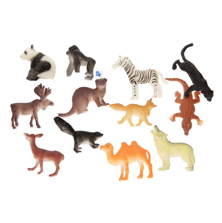 Jungle Animals, 12 pcs.